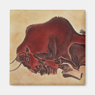 Schaukeln Sie Malerei eines Bisons, spätes Magnet