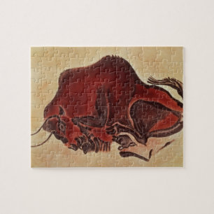 Schaukeln Sie Malerei eines Bisons, spätes Puzzle
