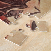 Schaukeln Sie Malerei eines Bisons, spätes Puzzle (Seite)