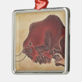Schaukeln Sie Malerei eines Bisons, spätes Silbernes Ornament (Links)