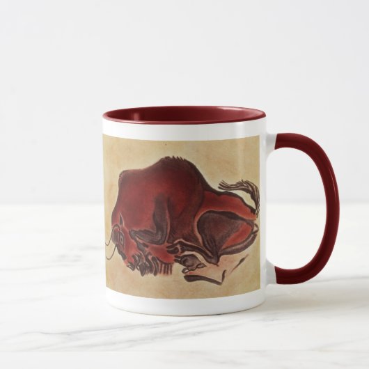 Schaukeln Sie Malerei eines Bisons, spätes Tasse (Rechts)