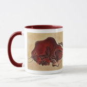Schaukeln Sie Malerei eines Bisons, spätes Tasse (Links)