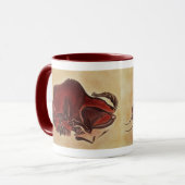 Schaukeln Sie Malerei eines Bisons, spätes Tasse (Vorderseite Links)