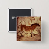 Schaukeln Sie Malerei eines Pferds, c.17000 BC Button (Vorne & Hinten)