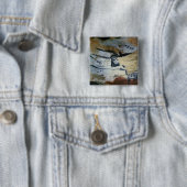 Schaukeln Sie Malerei eines Stiers mit langen Button (Beispiel)