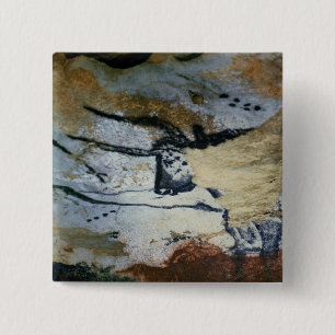 Schaukeln Sie Malerei eines Stiers mit langen Button