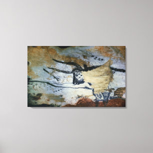 Schaukeln Sie Malerei eines Stiers mit langen Leinwanddruck