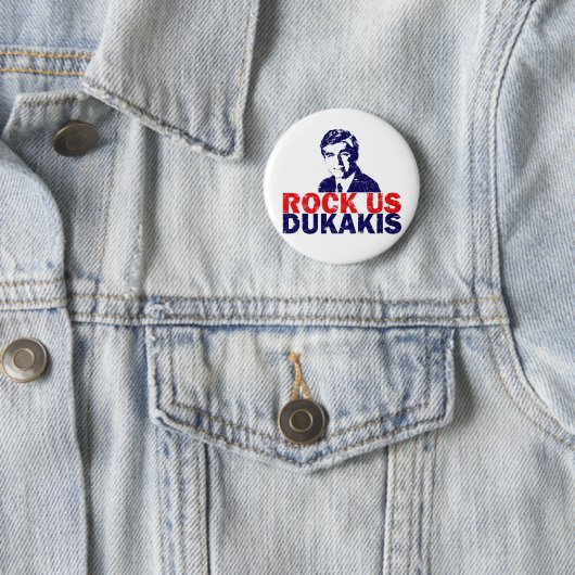 Schaukeln Sie uns Dukakis Button (Beispiel)