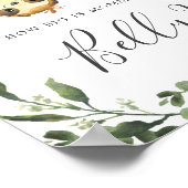 Schaukeln Sie, wie groß der Bauch von Mama ist Poster (Ecke)