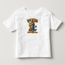 Schaukelnder Kindergarten-Dinosaurier mit Gitarre  Kleinkind T-shirt