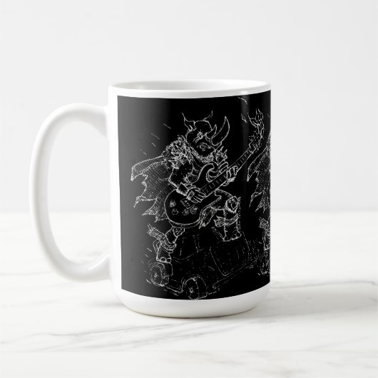 Schaukelndes Nashorn Kaffeetasse (Links)
