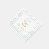 Schaukelpferd-Baby-Party Junge Serviette (Ecke)