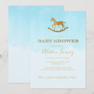 Schaukelpferd-Baby-Shower-Einladung Einladung
