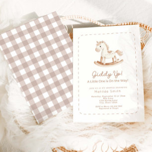 Schaukelpferd-Baby-Shower-Einladung Einladung