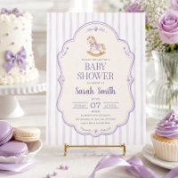 Schaukelpferd-Baby-Shower-Einladung