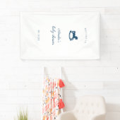 Schaukelpferd Baby Shower individuell Banner (Insitu)