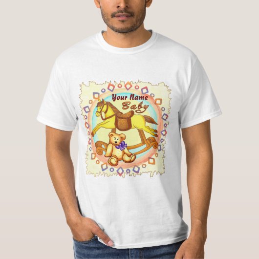 Schaukelpferd Baby wird bald geboren T-Shirt (Vorderseite)