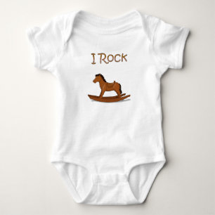 Schaukelpferd-Babybodysuit Baby Strampler