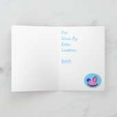 Schaukelpferd-Babyparty-Einladung Einladung (Innenseite)
