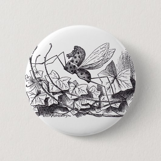 Schaukelpferd-Fliege Button (Vorderseite)