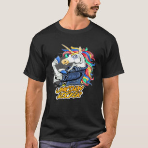 Schaukelpferd Himmelsfohlen buntes Haar T-Shirt