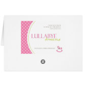 Schaukelpferd-Mädchen-Tabellen-Karte 5 (Rückseite Horizontal)