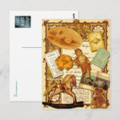 Schaukelpferd Postkarte (Vorne/Hinten)