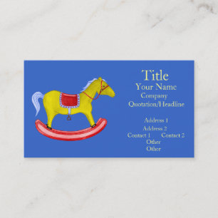Schaukelpferd - traditionelle Spielwaren Visitenkarte
