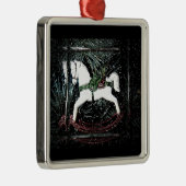 Schaukelpferd-Weihnachtsverzierung Ornament Aus Metall (Rechts)