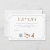 Schaukelpferd-Windel-Raffle Einladung (Vorderseite)