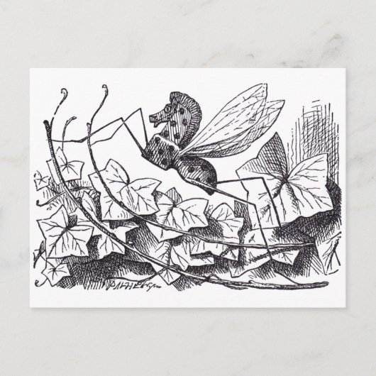 Schaukelpferdfliege Postkarte (Vorderseite)