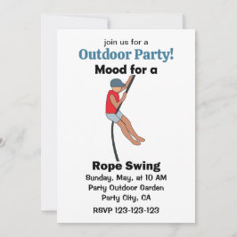 Schaukelstimmung Gute Laune Outdoor-Party Einladung