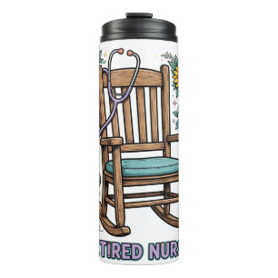 Schaukelstuhl-Thermal-Tumbler für pensionierte Kra Thermosbecher