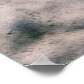 Schaum auf Sand Poster (Ecke)