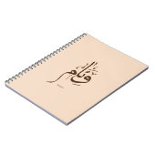 Schaum in arabischer Kalligraphie Notizblock (Linke Seite)