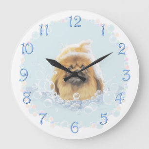 Schaumbad Große Wanduhr