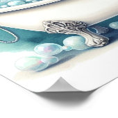 Schaumbad Schafe Poster (Ecke)