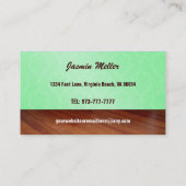 Schaumbad verfolgt Visitenkarten Visitenkarte (Rückseite)