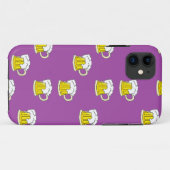 Schaumbecher auf lila Case-Mate iPhone hülle (Rückseite (Horizontal))