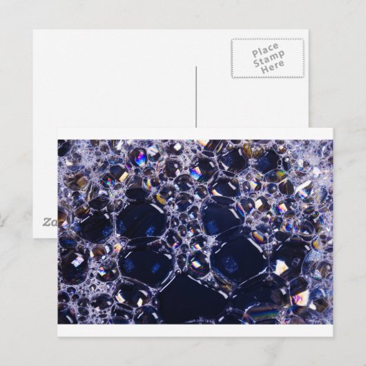 Schaumblasen Postkarte (Vorne/Hinten)