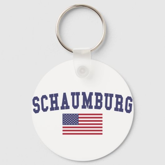 Schaumburg US-Flagge Schlüsselanhänger (Vorderseite)
