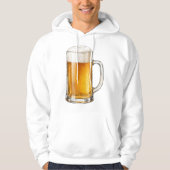 Schäumender kalter Bierkrug Trinker Hoodie (Vorderseite)