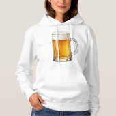 Schäumender kalter Bierkrug Trinker Hoodie (Vorderseite)