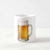 Schäumender kalter Bierkrug Trinker Kaffeetasse (Mittel)