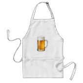 Schäumender kalter Bierkrug Trinker Schürze (Vorne)