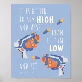 Schaumgewehr inspirierend Design Poster