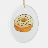 Schaumgummiringe und Kuchen für Weihnachten Keramik Ornament (Rechts)