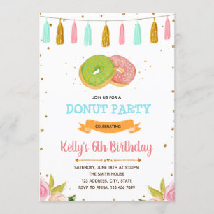 Schaumgummiringgeburtstags-Party Einladung