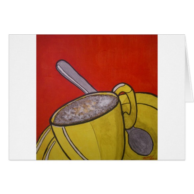 Schaumiger Kaffee (Vorderseite (Horizontal))