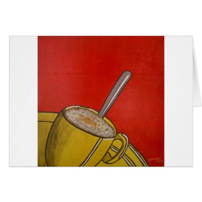 Schaumiger Kaffee II (Vorderseite (Horizontal))